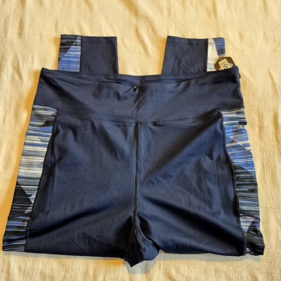 LuLaRoe Rise Brave line women's size 3X leggings blue with white NWT - Picture 2 of 8